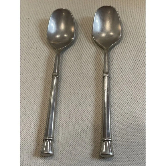 Martian Silver Plated Demitasse Spoon Sugar Jam Set Of 2 4.5 Inch‎ - Picture 1 of 5